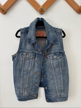 Levi's Blue Denim Vest